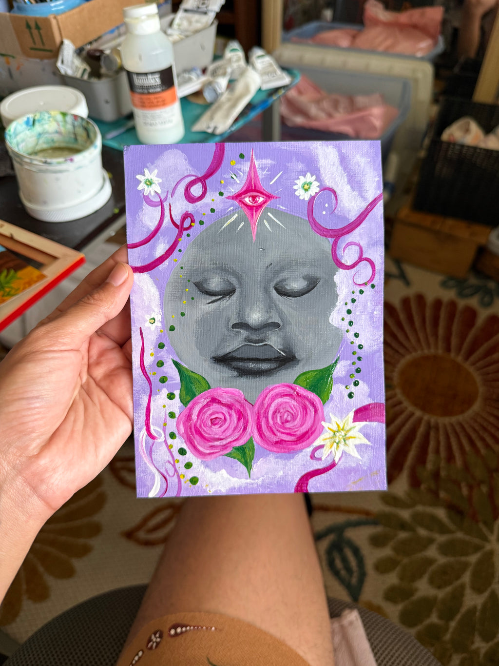 Flor de Luna Original Painting