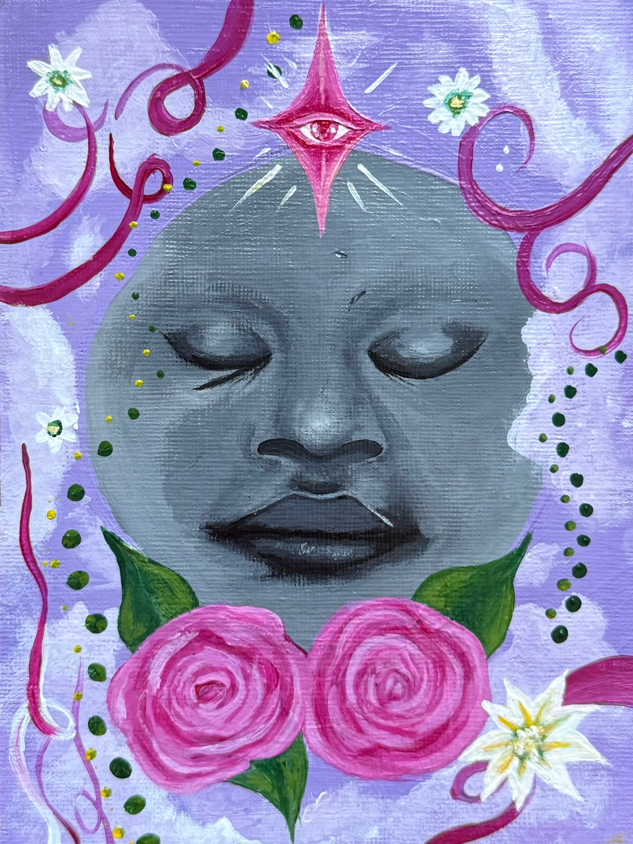 Flor de Luna Original Painting