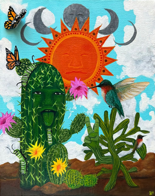 Saguaros y Chollas Original Painting
