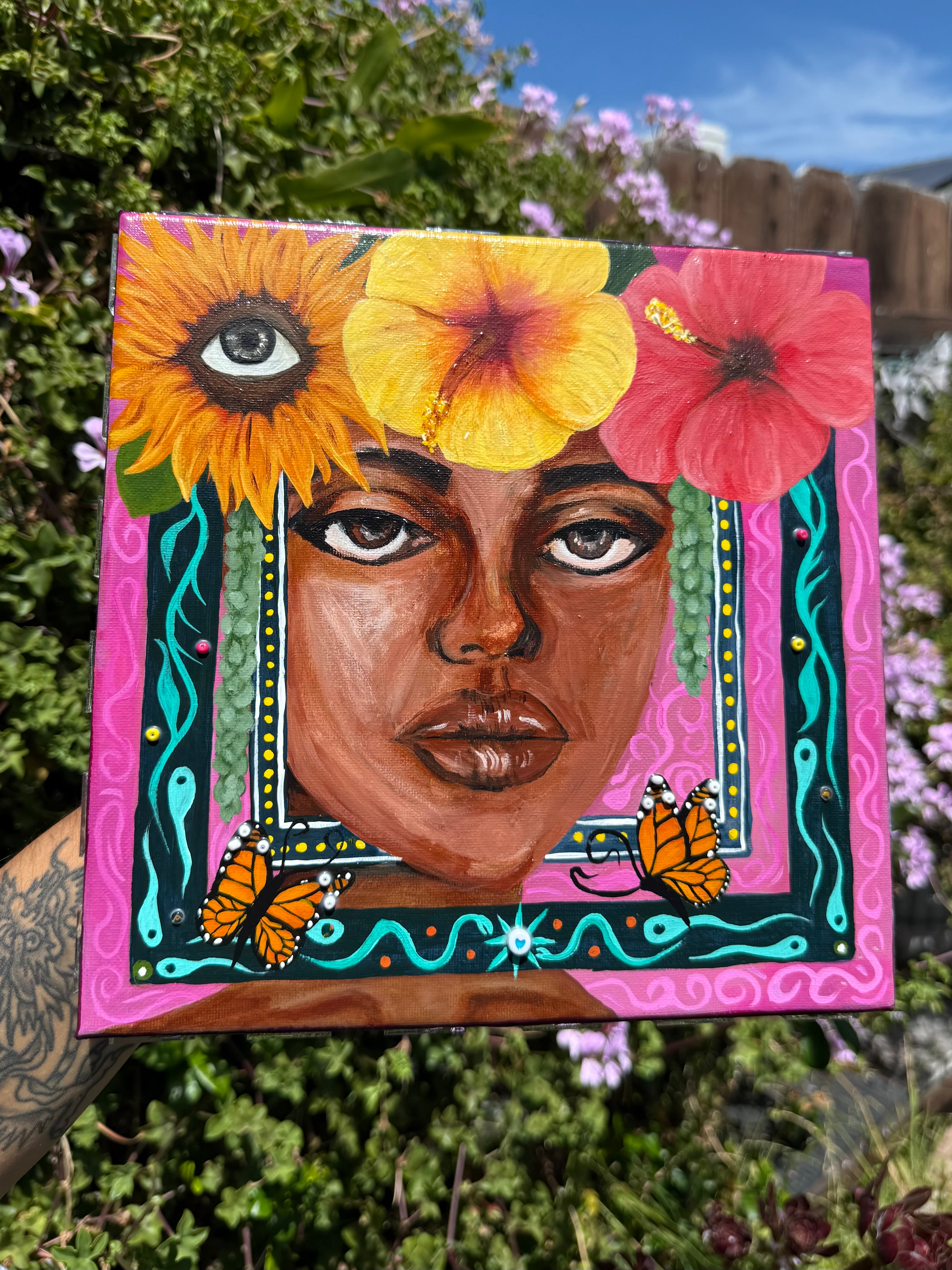 Flower Girl Original Painting