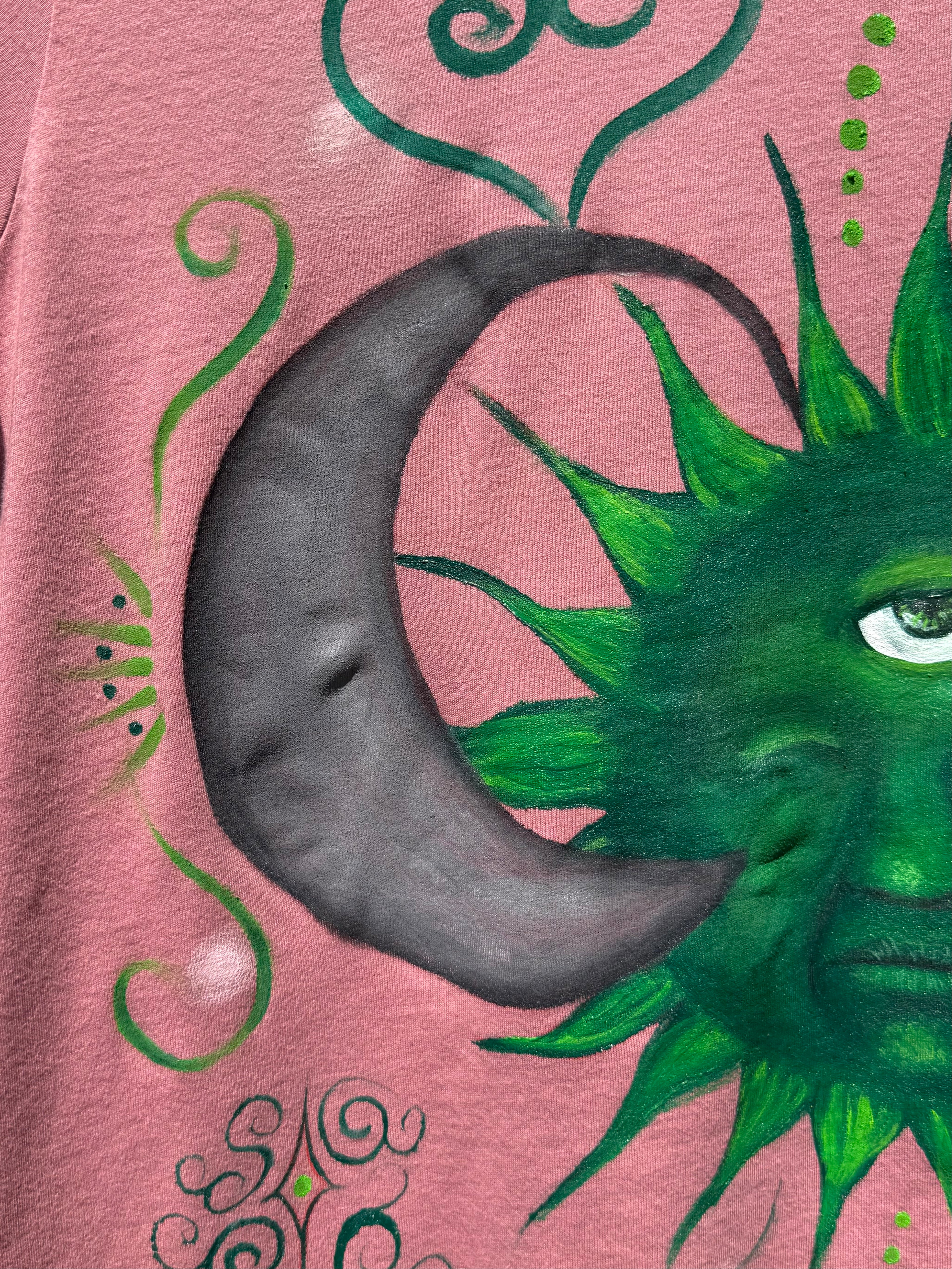 Sun & moon Hand Painted Tshirt 🌙🌞