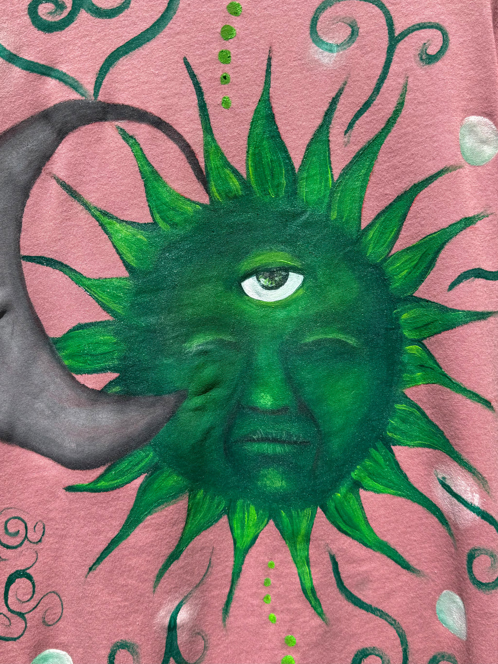 Sun & moon Hand Painted Tshirt 🌙🌞